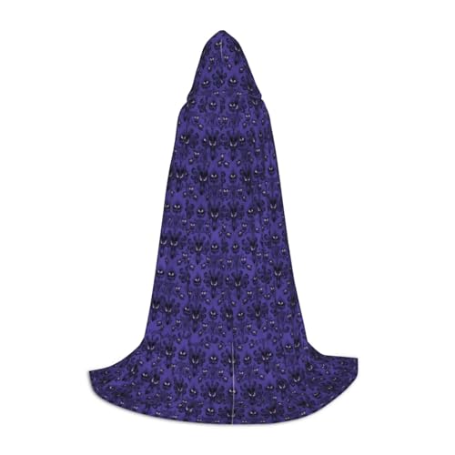 PHAYAH Kapuzen-Poncho mit Geister-Schwarm-Muster, Unisex, Weihnachts-Kapuzenpullover für Cosplay, Halloween, Kostüm, Party, Maskerade, Größe L von PHAYAH