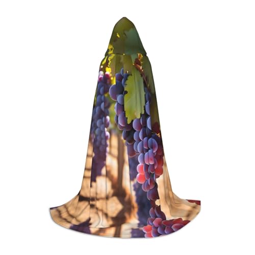 PHAYAH Kapuzenponcho mit Wüstenmuster, Unisex, Weihnachts-Kapuzenpullover für Cosplay, Halloween, Kostüm, Party, Maskerade, Größe S von PHAYAH