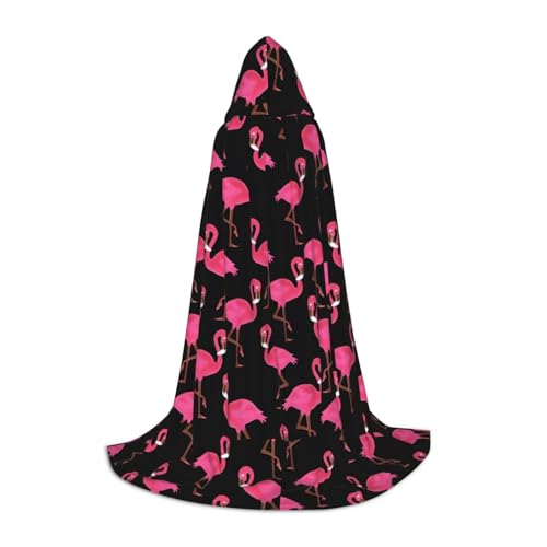 PHAYAH Kapuzenponcho mit niedlichem rosa Flamingo-Muster, Unisex, Weihnachts-Kapuzenpullover für Cosplay, Halloween, Kostüm, Party, Maskerade, Größe S PHAYAH Kapuzenponcho mit niedlichem rosa Flamingo-Muster, Unisex, Weihnachts-Kapuzenpullover für Cosplay, Halloween, Kostüm, Party, Maskerade, Größe S von PHAYAH