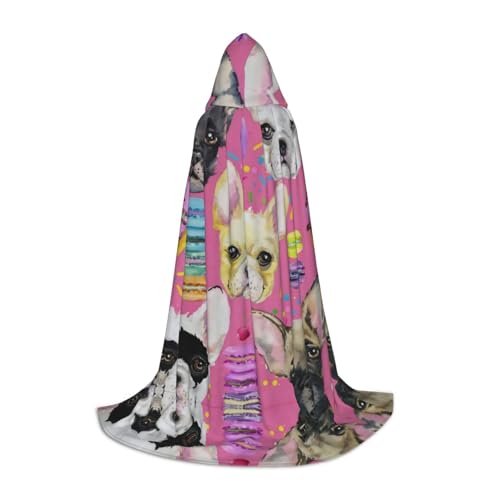 PHAYAH Kapuzenumhang mit Tier-Hundemuster, Halloween, Erwachsene, Damen, Herren, Halloween, Verkleidung, Party, Cosplay, Kostüme, Größe L PHAYAH Kapuzenumhang mit Tier-Hundemuster, Halloween, Erwachsene, Damen, Herren, Halloween, Verkleidung, Party, Cosplay, Kostüme, Größe L von PHAYAH