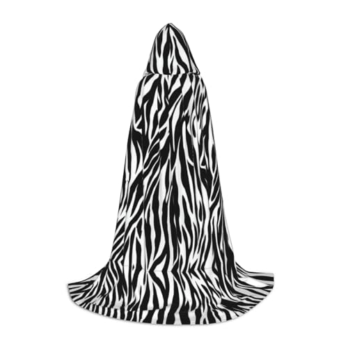 PHAYAH Kapuzenumhang mit Zebramuster für Halloween, Erwachsene, Damen, Herren, Halloween, Party, Cosplay, Kostüme, Größe S PHAYAH Kapuzenumhang mit Zebramuster für Halloween, Erwachsene, Damen, Herren, Halloween, Party, Cosplay, Kostüme, Größe S von PHAYAH