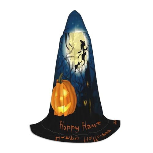 PHAYAH Kürbis Halloween Muster Erwachsene Kapuzenumhang für Maskerade Cosplay Halloween Hexenumhang Weihnachten Party Robe S PHAYAH Kürbis Halloween Muster Erwachsene Kapuzenumhang für Maskerade Cosplay Halloween Hexenumhang Weihnachten Party Robe S von PHAYAH