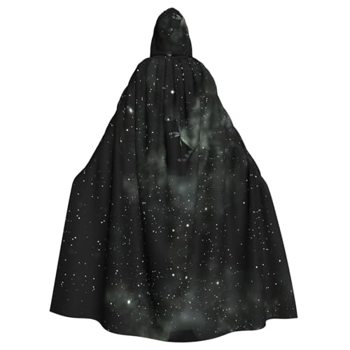 PHAYAH Langer Kapuzenumhang mit Raumschiff in den Sternen, Polyester, Hexe, Halloween-Kostüme für Cosplay-Kostüm, Damen und Herren PHAYAH Langer Kapuzenumhang mit Raumschiff in den Sternen, Polyester, Hexe, Halloween-Kostüme für Cosplay-Kostüm, Damen und Herren von PHAYAH