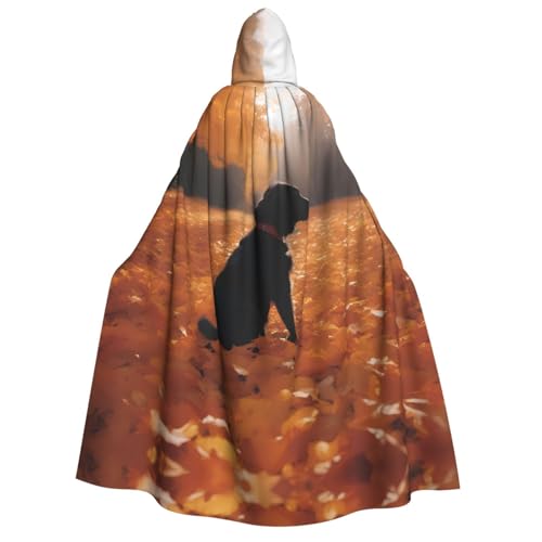 PHAYAH Leaves With Dogs Halloween Adult Hooded Cape Hooded Robe Women'S Men Halloween Dress Up Party Cosplay Costumes PHAYAH Leaves With Dogs Halloween Adult Hooded Cape Hooded Robe Women'S Men Halloween Dress Up Party Cosplay Costumes von PHAYAH