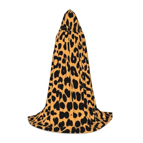 PHAYAH Leopardenmuster Halloween Erwachsene Kapuzenmantel Umhang Damen Herren Halloween Dress Up Party Cosplay Kostüme L PHAYAH Leopardenmuster Halloween Erwachsene Kapuzenmantel Umhang Damen Herren Halloween Dress Up Party Cosplay Kostüme L von PHAYAH