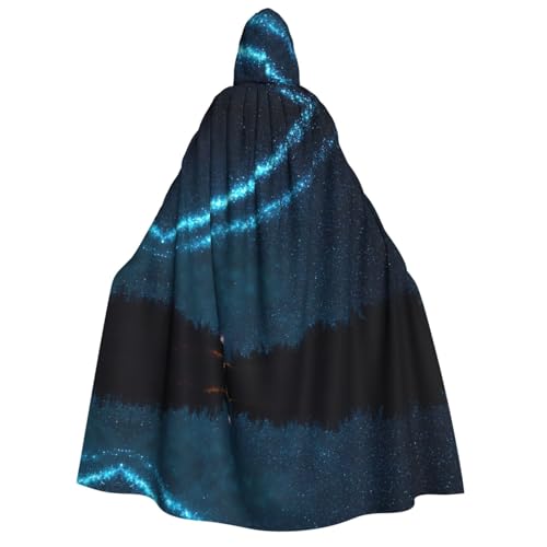 PHAYAH Leuchtender Schmetterling Halloween Erwachsene Kapuzenumhang Kapuzenmantel Damen Herren Halloween Dress Up Party Cosplay Kostüme von PHAYAH
