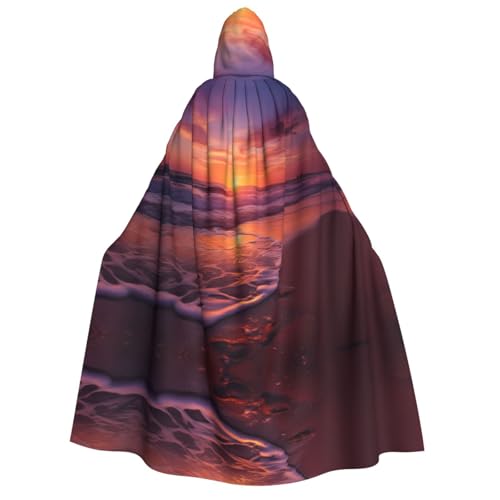 PHAYAH Meerblume, Halloween, Erwachsenen-Kapuzenumhang mit Kapuze, Bademantel, Damen, Herren, Halloween, Verkleidung, Party, Cosplay-Kostüme von PHAYAH
