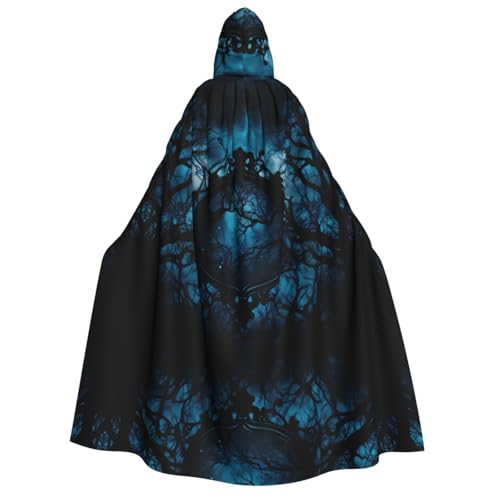 PHAYAH Mysterious Forest Halloween Erwachsene Kapuzenumhang Kapuzenmantel Damen Herren Halloween Dress Up Party Cosplay Kostüme von PHAYAH