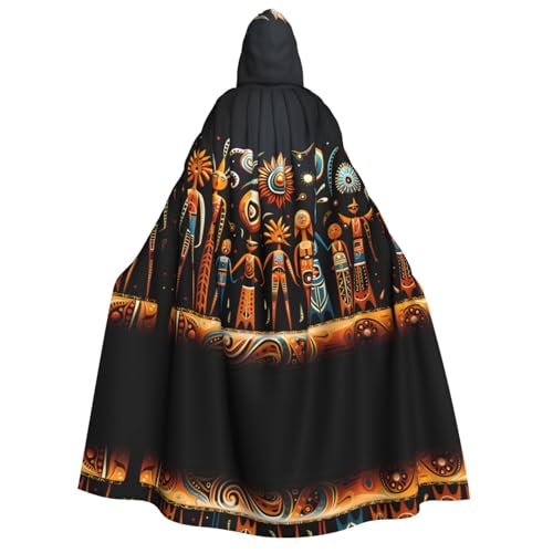 PHAYAH Primitive Totem Halloween Erwachsene Kapuzenumhang Kapuzenmantel Damen Herren Halloween Dress Up Party Cosplay Kostüme PHAYAH Primitive Totem Halloween Erwachsene Kapuzenumhang Kapuzenmantel Damen Herren Halloween Dress Up Party Cosplay Kostüme von PHAYAH