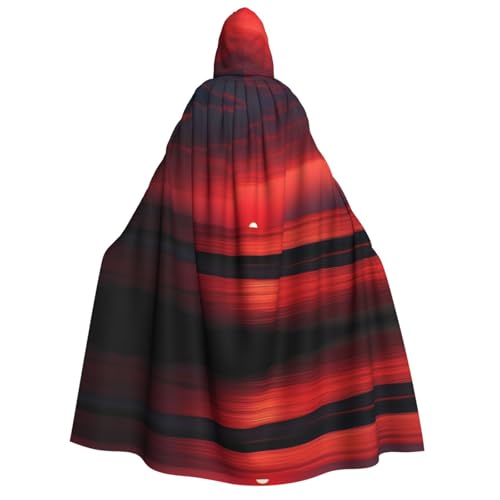 PHAYAH Roter Sonnenuntergang bei Dämmerung, Halloween, Erwachsenen-Kapuzenumhang mit Kapuze, für Damen, Herren, Halloween, Verkleidungsparty, Cosplay-Kostüme PHAYAH Roter Sonnenuntergang bei Dämmerung, Halloween, Erwachsenen-Kapuzenumhang mit Kapuze, für Damen, Herren, Halloween, Verkleidungsparty, Cosplay-Kostüme von PHAYAH