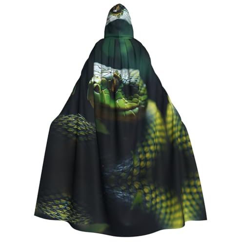 PHAYAH Serpent Halloween Erwachsene Kapuzenumhang Kapuzenmantel Damen Herren Halloween Dress Up Party Cosplay Kostüme von PHAYAH