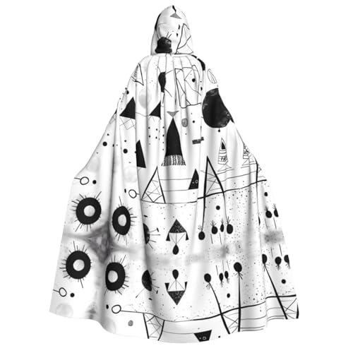 PHAYAH Sketch Halloween Erwachsene Kapuzenumhang Kapuzenmantel Damen Herren Halloween Dress Up Party Cosplay Kostüme PHAYAH Sketch Halloween Erwachsene Kapuzenumhang Kapuzenmantel Damen Herren Halloween Dress Up Party Cosplay Kostüme von PHAYAH