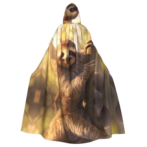 PHAYAH Smiling Shuse Langer Kapuzenumhang Polyester Umhang Hexe Halloween Kostüme für Cosplay Kostüm Damen Herren von PHAYAH