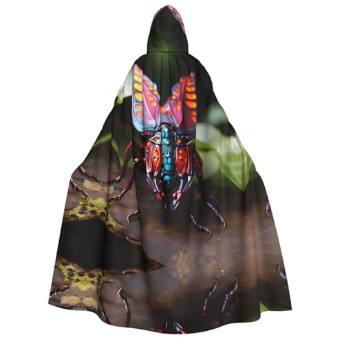 PHAYAH Strange Insects Halloween Erwachsene Kapuzenumhang Kapuzenmantel Damen Herren Halloween Dress Up Party Cosplay Kostüme von PHAYAH
