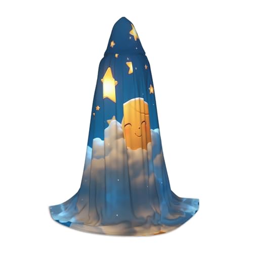 PHAYAH Sun Little Star Muster Halloween Hexe Hexerei Kapuzen Robe Umhang Weihnachten Hoodie Cosplay Maskerade Party Kleid Geschenk Kostüm S PHAYAH Sun Little Star Muster Halloween Hexe Hexerei Kapuzen Robe Umhang Weihnachten Hoodie Cosplay Maskerade Party Kleid Geschenk Kostüm S von PHAYAH