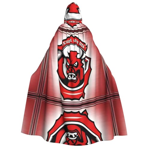 PHAYAH Teufel Fußball Halloween Erwachsene Kapuzenumhang Kapuzenmantel Damen Herren Halloween Dress Up Party Cosplay Kostüme PHAYAH Teufel Fußball Halloween Erwachsene Kapuzenumhang Kapuzenmantel Damen Herren Halloween Dress Up Party Cosplay Kostüme von PHAYAH