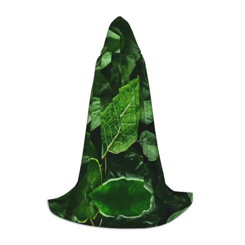 PHAYAH Umhang mit Kapuze für Erwachsene, mit Naturmuster, für Maskerade, Cosplay, Halloween, Hexenumhang, Weihnachten, Party, Robe, Größe L von PHAYAH
