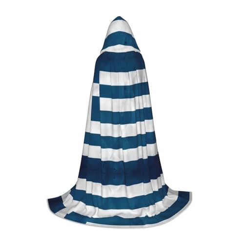 PHAYAH Umhang mit griechischer Flagge, Halloween, Erwachsenen-Kapuze, für Damen, Herren, Halloween, Party, Cosplay, Kostüme, Größe L PHAYAH Umhang mit griechischer Flagge, Halloween, Erwachsenen-Kapuze, für Damen, Herren, Halloween, Party, Cosplay, Kostüme, Größe L von PHAYAH