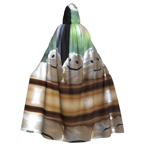 PHAYAH Weißer Teig, langer Kapuzenumhang, Polyester, Hexe, Halloween-Kostüme für Cosplay, Kostüm, Damen und Herren PHAYAH Weißer Teig, langer Kapuzenumhang, Polyester, Hexe, Halloween-Kostüme für Cosplay, Kostüm, Damen und Herren von PHAYAH