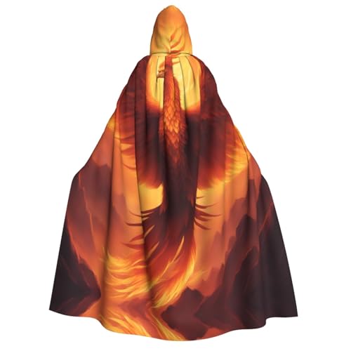 PHAYAH Wunderschöner Phoenix Halloween-Umhang mit Kapuze für Erwachsene, für Damen und Herren, Halloween, Verkleidungsparty, Cosplay-Kostüme von PHAYAH