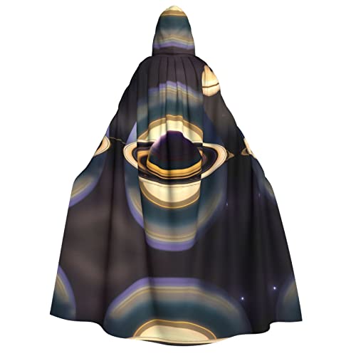 PHAYAH Wunderschöner Saturn-Halloween-Umhang mit Kapuze für Erwachsene, für Damen, Herren, Halloween, Verkleidung, Party, Cosplay-Kostüme PHAYAH Wunderschöner Saturn-Halloween-Umhang mit Kapuze für Erwachsene, für Damen, Herren, Halloween, Verkleidung, Party, Cosplay-Kostüme von PHAYAH