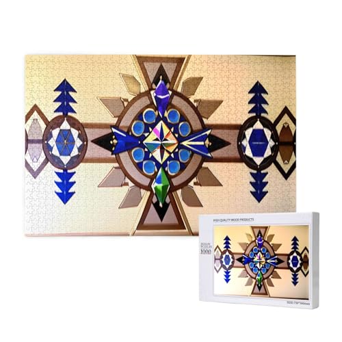 Phayah 1000 Teile Erwachsenenpuzzle Kinder Holzpuzzle Spielzeug DIY Kit Heimdekoration 75 x 50 cm Aborigine-Malmuster Phayah 1000 Teile Erwachsenenpuzzle Kinder Holzpuzzle Spielzeug DIY Kit Heimdekoration 75 x 50 cm Aborigine-Malmuster von PHAYAH