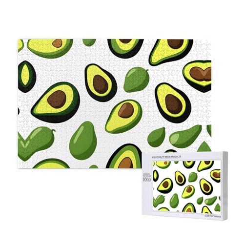 Phayah 1000 Teile Erwachsenenpuzzle Kinder Holzpuzzle Spielzeug DIY Kit Heimdekoration 75 x 50 cm Avocado Fruchtmuster Phayah 1000 Teile Erwachsenenpuzzle Kinder Holzpuzzle Spielzeug DIY Kit Heimdekoration 75 x 50 cm Avocado Fruchtmuster von PHAYAH