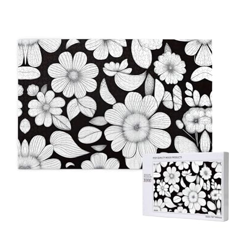Phayah 1000 Teile Erwachsenenpuzzle Kinder Holzpuzzle Spielzeug DIY Kit Heimdekoration 75 x 50 cm Blumenmuster Phayah 1000 Teile Erwachsenenpuzzle Kinder Holzpuzzle Spielzeug DIY Kit Heimdekoration 75 x 50 cm Blumenmuster von PHAYAH