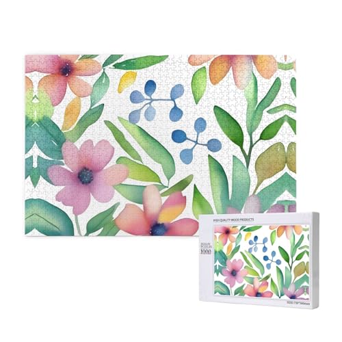 Phayah 1000 Teile Erwachsenenpuzzle Kinder Holzpuzzle Spielzeug DIY Kit Heimdekoration 75 x 50 cm Blumenzweige Muster Phayah 1000 Teile Erwachsenenpuzzle Kinder Holzpuzzle Spielzeug DIY Kit Heimdekoration 75 x 50 cm Blumenzweige Muster von PHAYAH