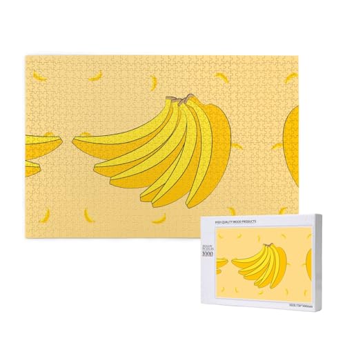 Phayah 1000 Teile Erwachsenenpuzzle Kinder Holzpuzzle Spielzeug DIY Kit Heimdekoration 75 x 50 cm Cartoon Bananenmuster Phayah 1000 Teile Erwachsenenpuzzle Kinder Holzpuzzle Spielzeug DIY Kit Heimdekoration 75 x 50 cm Cartoon Bananenmuster von PHAYAH