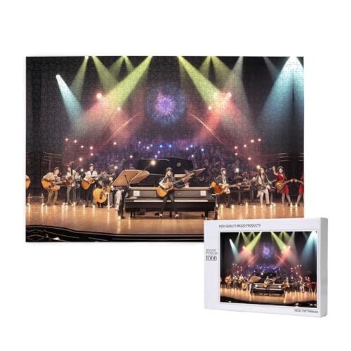 Phayah 1000 Teile Erwachsenenpuzzle Kinder Holzpuzzle Spielzeug DIY Kit Heimdekoration 75 x 50 cm Ein musikalisches Abendmuster Phayah 1000 Teile Erwachsenenpuzzle Kinder Holzpuzzle Spielzeug DIY Kit Heimdekoration 75 x 50 cm Ein musikalisches Abendmuster von PHAYAH
