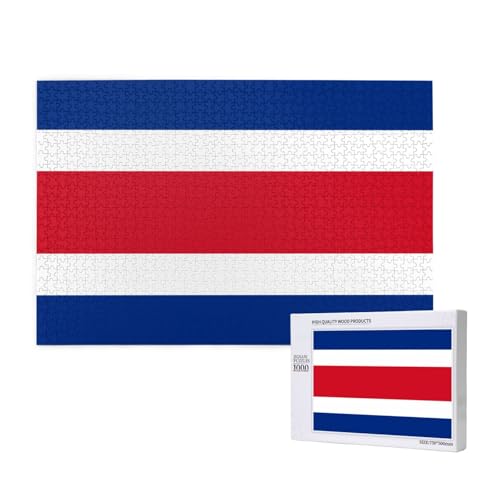 Phayah 1000 Teile Erwachsenenpuzzle Kinder Holzpuzzle Spielzeug DIY Kit Heimdekoration 75 x 50 cm Flagge von Costa Rica Muster Phayah 1000 Teile Erwachsenenpuzzle Kinder Holzpuzzle Spielzeug DIY Kit Heimdekoration 75 x 50 cm Flagge von Costa Rica Muster von PHAYAH