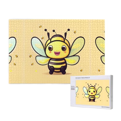 Phayah 1000 Teile Erwachsenenpuzzle Kinder Holzpuzzle Spielzeug DIY Kit Heimdekoration 75 x 50 cm Gelbes Bienenmuster Phayah 1000 Teile Erwachsenenpuzzle Kinder Holzpuzzle Spielzeug DIY Kit Heimdekoration 75 x 50 cm Gelbes Bienenmuster von PHAYAH
