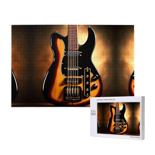 Phayah 1000 Teile Erwachsenenpuzzle Kinder Holzpuzzle Spielzeug DIY Kit Heimdekoration 75 x 50 cm Instrumentalgitarre Muster Phayah 1000 Teile Erwachsenenpuzzle Kinder Holzpuzzle Spielzeug DIY Kit Heimdekoration 75 x 50 cm Instrumentalgitarre Muster von PHAYAH