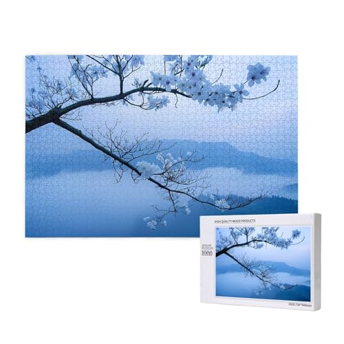 Phayah 1000 Teile Erwachsenenpuzzle Kinder Holzpuzzle Spielzeug DIY Kit Heimdekoration 75 x 50 cm Kleine Blume auf dünnem Zweigmuster Phayah 1000 Teile Erwachsenenpuzzle Kinder Holzpuzzle Spielzeug DIY Kit Heimdekoration 75 x 50 cm Kleine Blume auf dünnem Zweigmuster von PHAYAH