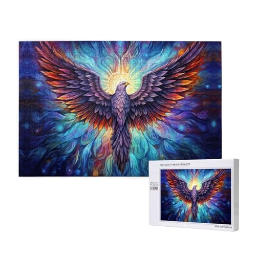 Phayah 1000 Teile Erwachsenenpuzzle Kinder Holzpuzzle Spielzeug DIY Kit Heimdekoration 75 x 50 cm Rauchadler Muster Phayah 1000 Teile Erwachsenenpuzzle Kinder Holzpuzzle Spielzeug DIY Kit Heimdekoration 75 x 50 cm Rauchadler Muster von PHAYAH