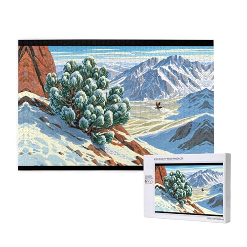 Phayah 1000 Teile Erwachsenenpuzzle Kinder Holzpuzzle Spielzeug DIY Kit Heimdekoration 75 x 50 cm Schneekiefer Muster Phayah 1000 Teile Erwachsenenpuzzle Kinder Holzpuzzle Spielzeug DIY Kit Heimdekoration 75 x 50 cm Schneekiefer Muster von PHAYAH