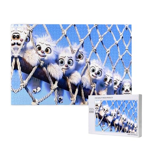 Phayah 1000 Teile Erwachsenenpuzzle Kinder Holzpuzzle Spielzeug DIY Kit Heimdekoration 75 x 50 cm Schneemann im Netzmuster Phayah 1000 Teile Erwachsenenpuzzle Kinder Holzpuzzle Spielzeug DIY Kit Heimdekoration 75 x 50 cm Schneemann im Netzmuster von PHAYAH