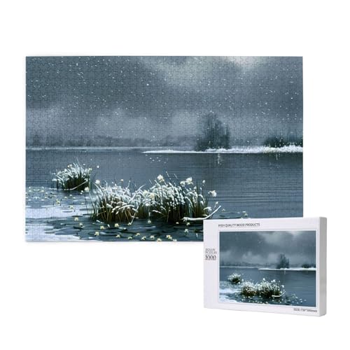Phayah 1000 Teile Erwachsenenpuzzle Kinder Holzpuzzle Spielzeug DIY Kit Heimdekoration 75 x 50 cm Wasserpflanzen Muster Phayah 1000 Teile Erwachsenenpuzzle Kinder Holzpuzzle Spielzeug DIY Kit Heimdekoration 75 x 50 cm Wasserpflanzen Muster von PHAYAH