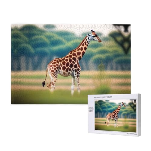 Phayah 1000 Teile Erwachsenenpuzzle Kinder Holzpuzzle Spielzeug DIY Kit Home Decor 75x50cm A Giraffe Muster Phayah 1000 Teile Erwachsenenpuzzle Kinder Holzpuzzle Spielzeug DIY Kit Home Decor 75x50cm A Giraffe Muster von PHAYAH