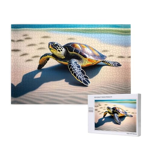 Phayah 1000 Teile Erwachsenenpuzzle Kinder Holzpuzzle Spielzeug DIY Kit Home Decor 75x50cm A Turtle Pattern Phayah 1000 Teile Erwachsenenpuzzle Kinder Holzpuzzle Spielzeug DIY Kit Home Decor 75x50cm A Turtle Pattern von PHAYAH