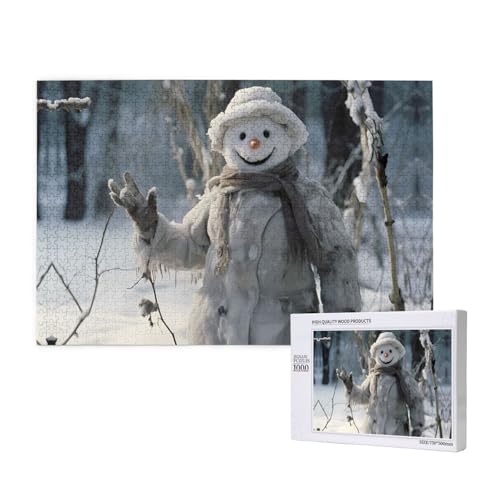 Phayah 1000 Teile Erwachsenenpuzzle Kinder Holzpuzzle Spielzeug DIY Kit Home Decor 75x50cm Schneemann Spruch Hallo Muster Phayah 1000 Teile Erwachsenenpuzzle Kinder Holzpuzzle Spielzeug DIY Kit Home Decor 75x50cm Schneemann Spruch Hallo Muster von PHAYAH