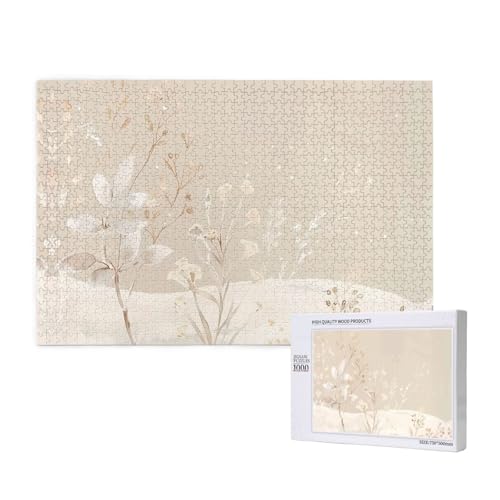 Phayah 1000 Teile Erwachsenenpuzzle Kinder Holzpuzzle Spielzeug DIY Kit Home Decor 75x50cm Silber und Weiß Pulver Muster Phayah 1000 Teile Erwachsenenpuzzle Kinder Holzpuzzle Spielzeug DIY Kit Home Decor 75x50cm Silber und Weiß Pulver Muster von PHAYAH