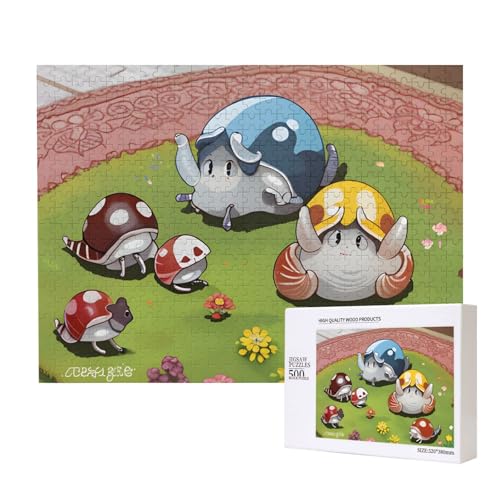 Phayah 500 Teile Erwachsenenpuzzle Kinder Holzpuzzle Spielzeug Kit Heimdekoration 52 x 38 cm Familie von vier kleinen Mustern Phayah 500 Teile Erwachsenenpuzzle Kinder Holzpuzzle Spielzeug Kit Heimdekoration 52 x 38 cm Familie von vier kleinen Mustern von PHAYAH