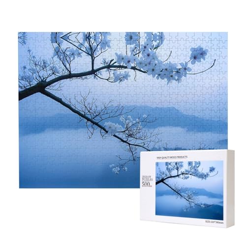 Phayah 500 Teile Erwachsenenpuzzle Kinder Holzpuzzle Spielzeug Kit Heimdekoration 52 x 38 cm Kleine Blume auf dünnem Zweigmuster Phayah 500 Teile Erwachsenenpuzzle Kinder Holzpuzzle Spielzeug Kit Heimdekoration 52 x 38 cm Kleine Blume auf dünnem Zweigmuster von PHAYAH