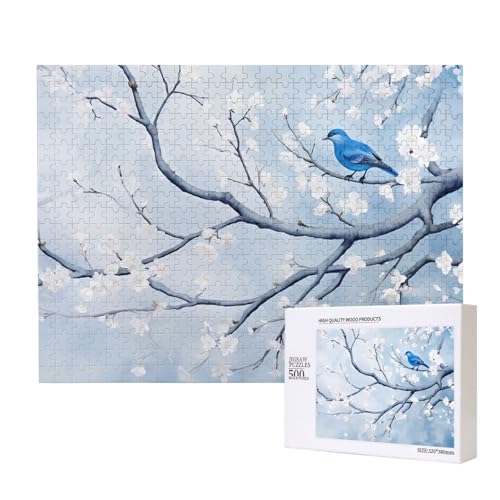Phayah 500 Teile Erwachsenenpuzzle Kinder Holzpuzzle Spielzeug Kit Home Decor 52 x 38 cm Wachsen Pflaumenblütenmuster Phayah 500 Teile Erwachsenenpuzzle Kinder Holzpuzzle Spielzeug Kit Home Decor 52 x 38 cm Wachsen Pflaumenblütenmuster von PHAYAH