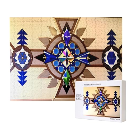 Phayah 500 Teile Erwachsenenpuzzle Kinder Holzpuzzle Spielzeug Kit Wohnkultur 52 x 38 cm Aborigine-Malmuster Phayah 500 Teile Erwachsenenpuzzle Kinder Holzpuzzle Spielzeug Kit Wohnkultur 52 x 38 cm Aborigine-Malmuster von PHAYAH