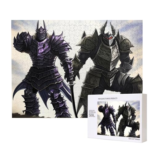 Phayah 500 Teile Erwachsenenpuzzle Kinder Holzpuzzle Spielzeug Kit Wohnkultur 52 x 38 cm Ein Monster in Rüstung Muster Phayah 500 Teile Erwachsenenpuzzle Kinder Holzpuzzle Spielzeug Kit Wohnkultur 52 x 38 cm Ein Monster in Rüstung Muster von PHAYAH
