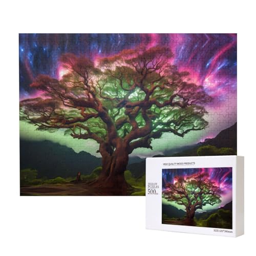 Phayah Äthereal Tree Puzzles für Erwachsene, 500 Teile Kinder Intelligenz Entwicklungsspielzeug 20,4 x 38,1 cm von PHAYAH