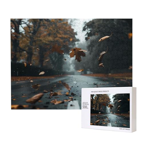 Phayah Ahornblatt-Puzzle für Erwachsene, 500 Teile, Heimdekoration, Geburtstagsparty für Männer und Frauen, 50 x 38 cm Phayah Ahornblatt-Puzzle für Erwachsene, 500 Teile, Heimdekoration, Geburtstagsparty für Männer und Frauen, 50 x 38 cm von PHAYAH